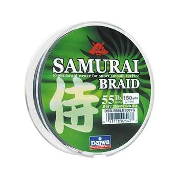 Daiwa Samurai Braided Line 150yds Green 3 Daiwa Samurai Braided Line 150yds Green